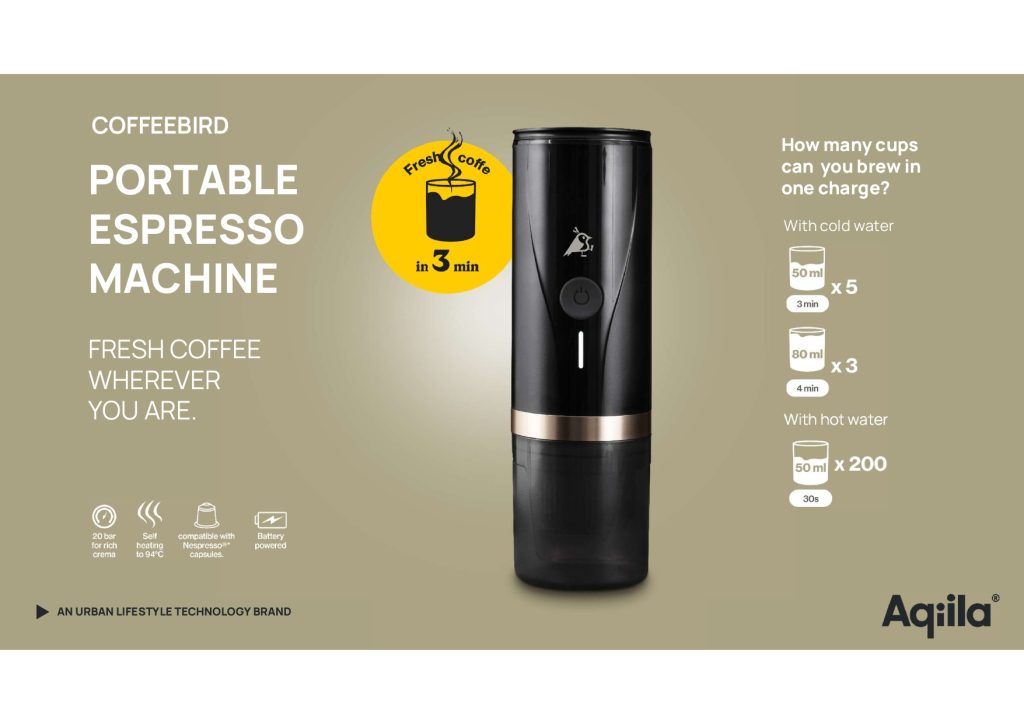 Coffeebird portable espresso machine